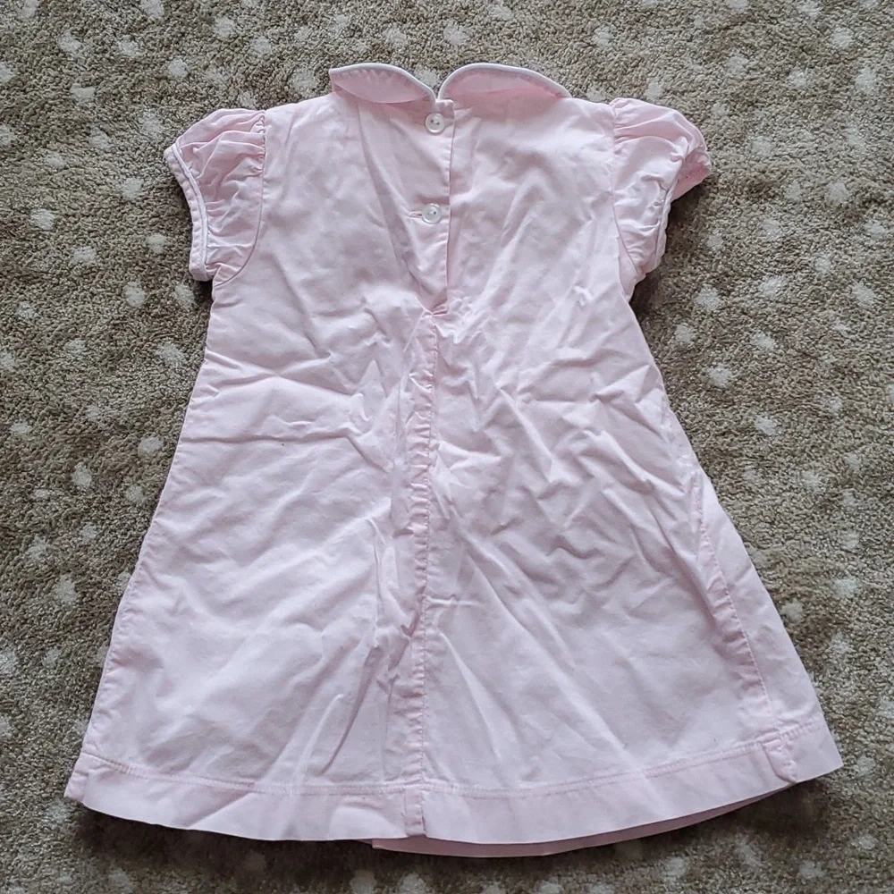 Little English - Light Pink Dress w/ Balloon Stitching | 18M - Picture 3 of 7